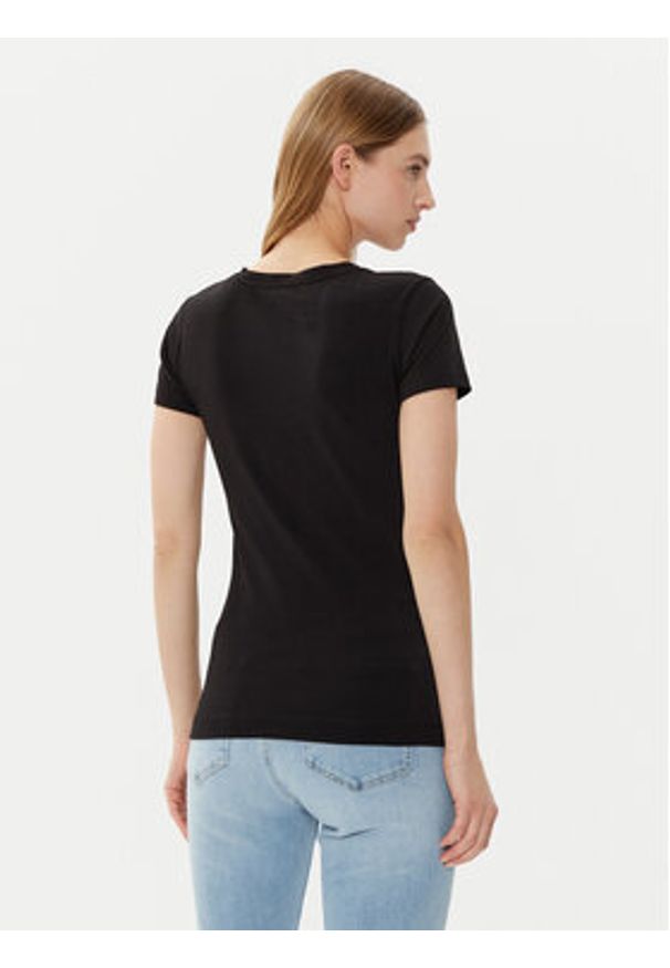 Guess T-Shirt W5RI21 J1314 Czarny Regular Fit. Kolor: czarny. Materiał: bawełna