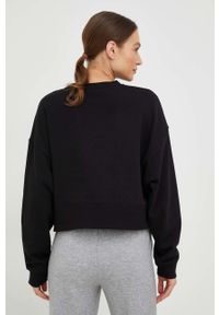 DKNY - Dkny bluza damska kolor czarny gładka. Kolor: czarny. Wzór: gładki #5