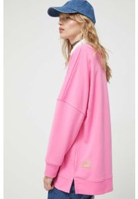 Femi Stories bluza Ria damska kolor różowy gładka. Kolor: różowy. Materiał: materiał, dzianina. Wzór: gładki. Styl: klasyczny #1