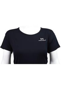 Koszulka sportowa damska Under Armour Rush Energy. Kolor: niebieski. Długość rękawa: krótki rękaw. Długość: krótkie. Sport: taniec, joga i pilates