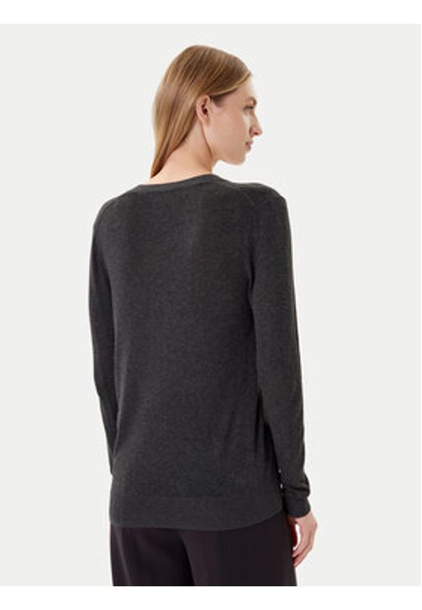 Calvin Klein Kardigan LV044C346G Szary Regular Fit. Kolor: szary. Materiał: wiskoza