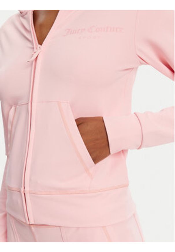 Juicy Couture Bluza Active JCSAS125401 Różowy Slim Fit. Kolor: różowy. Materiał: syntetyk