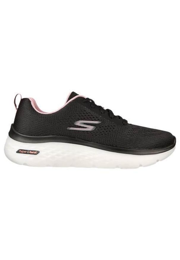 skechers - Buty do chodzenia damskie Skechers GO Walk Hyper Burst. Zapięcie: sznurówki. Kolor: czarny. Materiał: syntetyk, materiał, tkanina. Szerokość cholewki: normalna. Sport: turystyka piesza