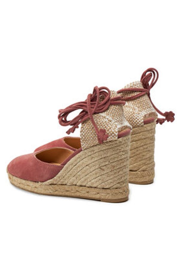 Castañer Espadryle Carina/8/007 021740 Różowy. Kolor: różowy. Materiał: zamsz, skóra