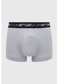 Nike bokserki (3-pack) męskie kolor szary. Kolor: szary. Materiał: tkanina, poliester, skóra, włókno #2