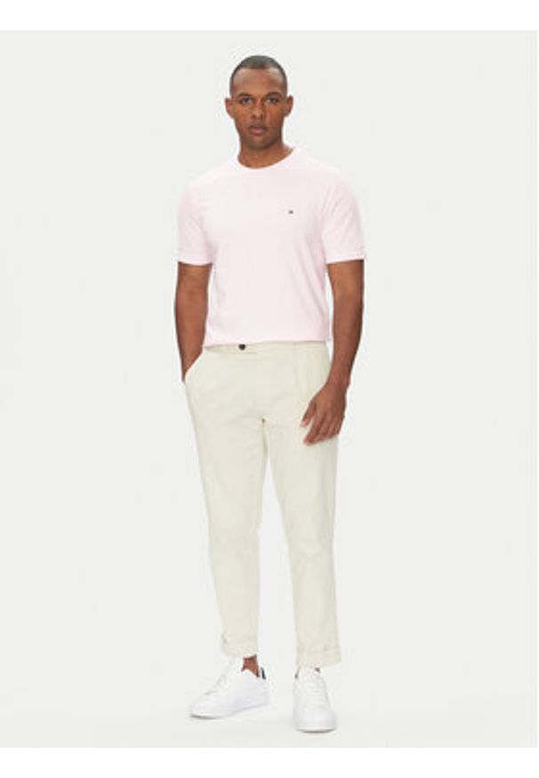 TOMMY HILFIGER - Tommy Hilfiger T-Shirt Ess Seasonal MW0MW39995 Różowy Regular Fit. Kolor: różowy. Materiał: bawełna