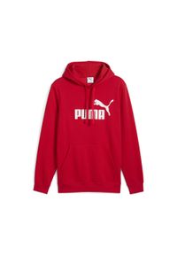 Puma - Męska bluza z kapturem Essentials z logo No. 1 PUMA. Typ kołnierza: kaptur. Kolor: czerwony. Sport: bieganie #1