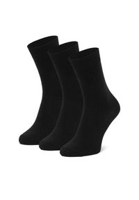 Nine West Skarpety długie CEO_LA_NW_17283_W_AW25 (3-PACK) Czarny. Kolor: czarny. Materiał: bawełna #1