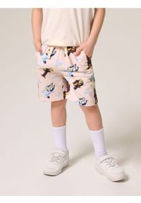 Sinsay - Bawełniane szorty Bluey - kremowy. Kolor: kremowy. Materiał: bawełna #1