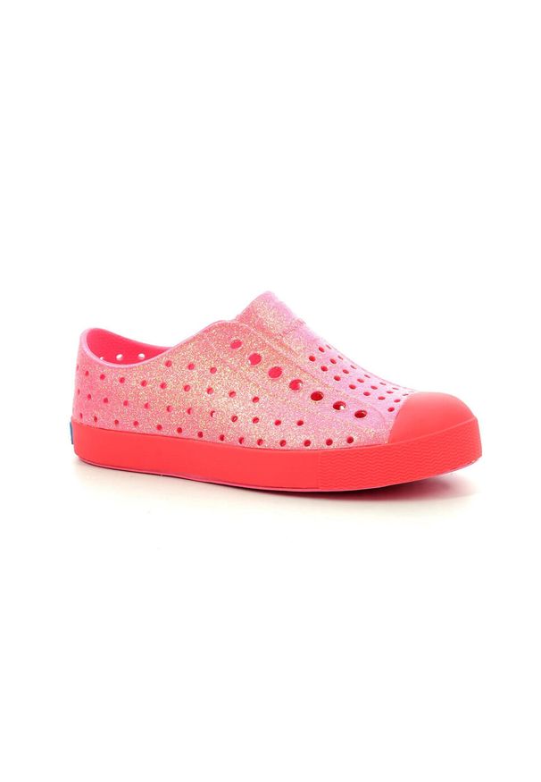 Native Shoes - Buty miejskie dziecięce NATIVE JEFFERSON BLING JUNIOR. Kolor: różowy. Sport: turystyka piesza