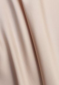 Born2be - Beżowa Satynowa Spódnica z Lekko Rozkloszowanym Dołem Zinnemira. Kolor: beżowy. Materiał: satyna. Styl: elegancki, klasyczny #3