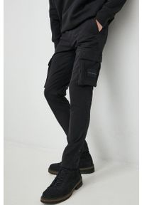 Calvin Klein Jeans spodnie męskie kolor czarny dopasowane. Kolor: czarny #1