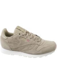 Buty Reebok Cl Leather Mcc Jr CN0000 szare. Okazja: na co dzień. Kolor: szary. Materiał: materiał, skóra, zamsz #2