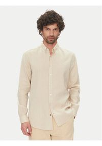 Hechter Paris Koszula 60356 151600 Beżowy Regular Fit. Kolor: beżowy