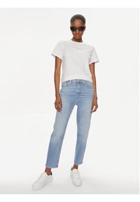 Tommy Jeans T-Shirt Essential Logo DW0DW17828 Biały Regular Fit. Kolor: biały. Materiał: bawełna #3