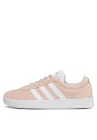 Adidas - adidas Sneakersy VL Court 2.0 H06114 Różowy. Kolor: różowy. Materiał: skóra