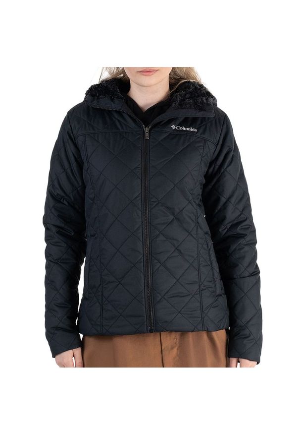 columbia - Kurtka Columbia Copper Crest II Hooded 2086611010 - czarna. Kolor: czarny. Materiał: materiał, poliester