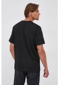 Lacoste T-shirt bawełniany kolor czarny gładki. Okazja: na co dzień. Kolor: czarny. Materiał: bawełna. Wzór: gładki. Styl: casual