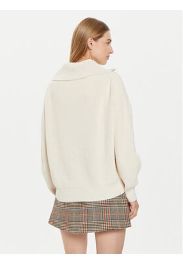 TOMMY HILFIGER - Tommy Hilfiger Sweter WW0WW42141 Écru Relaxed Fit. Materiał: bawełna