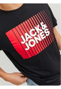 Jack & Jones - Jack&Jones T-Shirt Corp 12233999 Czarny Standard Fit. Kolor: czarny. Materiał: bawełna #3