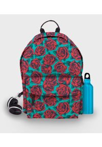 MegaKoszulki - Plecak fullprint Róże. Kolor: różowy. Materiał: materiał. Wzór: nadruk #1