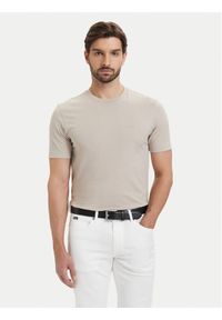 BOSS T-Shirt Thompson 01 50468347 Beżowy jasny Regular Fit. Kolor: beżowy. Materiał: bawełna #1