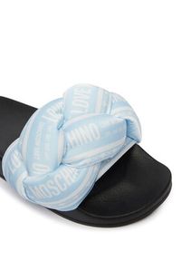 Love Moschino - LOVE MOSCHINO Klapki JA28312G0OIW370A Niebieski jasny. Kolor: niebieski. Materiał: materiał #3