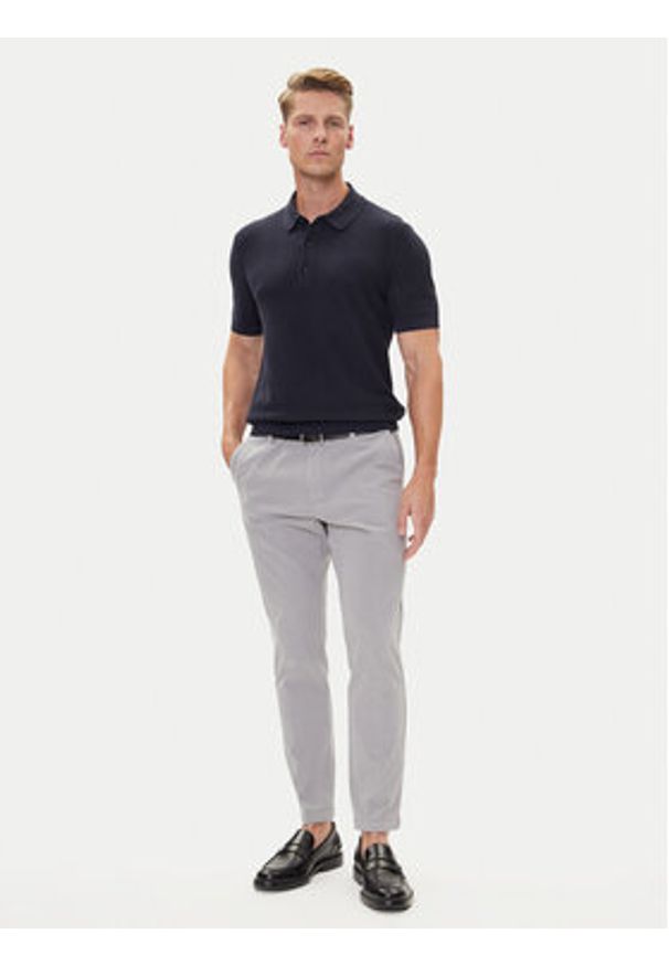 BOSS Polo H-Iannotti 50543148 Granatowy Regular Fit. Typ kołnierza: polo. Kolor: niebieski. Materiał: bawełna