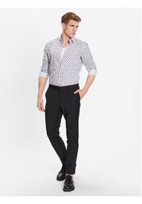 Hugo Koszula 50496126 Biały Slim Fit. Kolor: biały. Materiał: bawełna