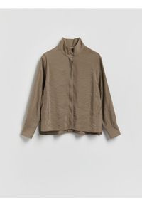 Reserved - Koszula z modalem - szary. Kolor: szary. Materiał: tkanina #1