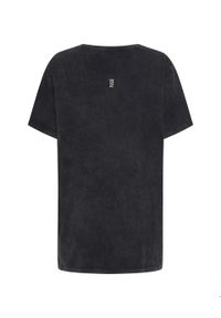 ONETEASPOON - Czarna koszulka z haftowanym logo. Kolor: czarny. Materiał: bawełna, tkanina. Wzór: haft #5