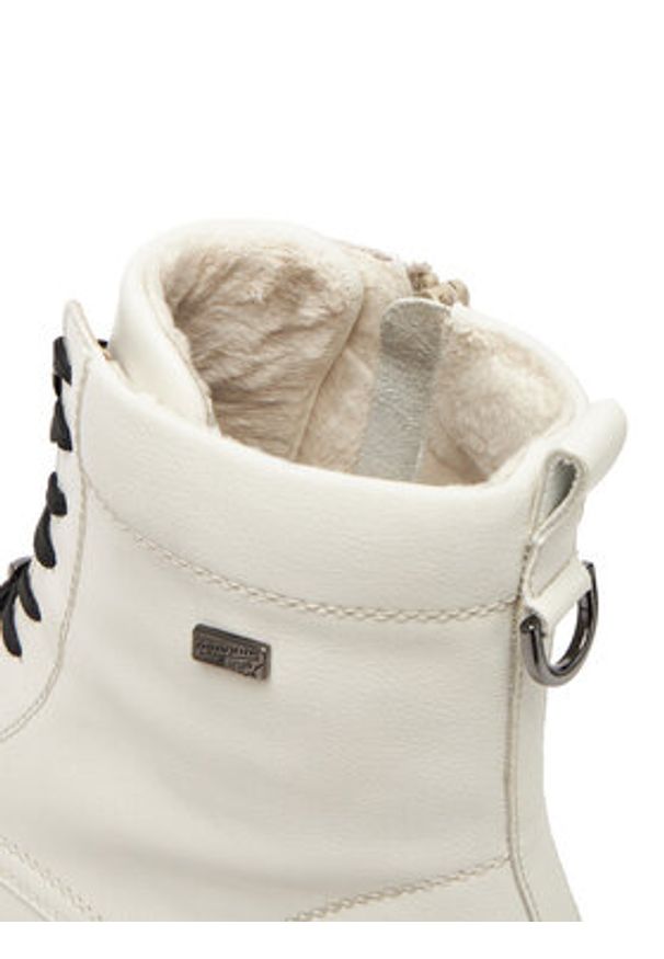 Remonte Trzewiki CEO-D2S73-80 Biały. Kolor: biały. Materiał: skóra