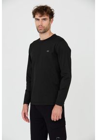 C.P. Company - C.P. COMPANY Czarny męski bawełniany longsleeve, Rozmiar XL. Kolor: czarny. Materiał: bawełna. Długość rękawa: długi rękaw