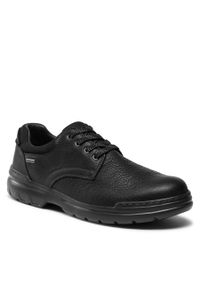 Półbuty Clarks Rockie Walk Gtx Gore-Tex 261734647 Black Leather. Kolor: czarny. Materiał: skóra #1