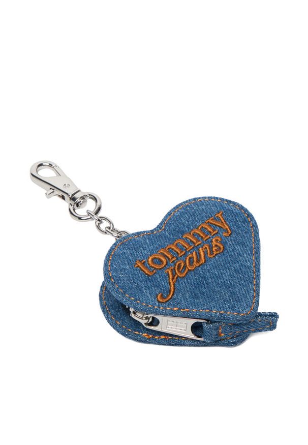 TOMMY HILFIGER - Tommy Hilfiger Bilonówka Tjw Cool Denim Heart Coin Purse AW0AW18595 Niebieski. Kolor: niebieski. Materiał: materiał