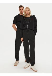 AMI PARIS Spodnie dresowe UTR237.749 Czarny Relaxed Fit. Kolor: czarny. Materiał: syntetyk