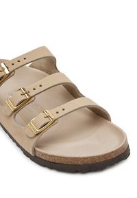 Birkenstock Klapki Florida Fresh 1029480 Beżowy. Kolor: beżowy. Materiał: skóra, nubuk #5
