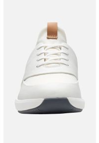 Clarks - Skórzane obuwie sportowe Un Rio lace. Zapięcie: sznurówki. Kolor: biały. Materiał: skóra. Szerokość cholewki: normalna #2
