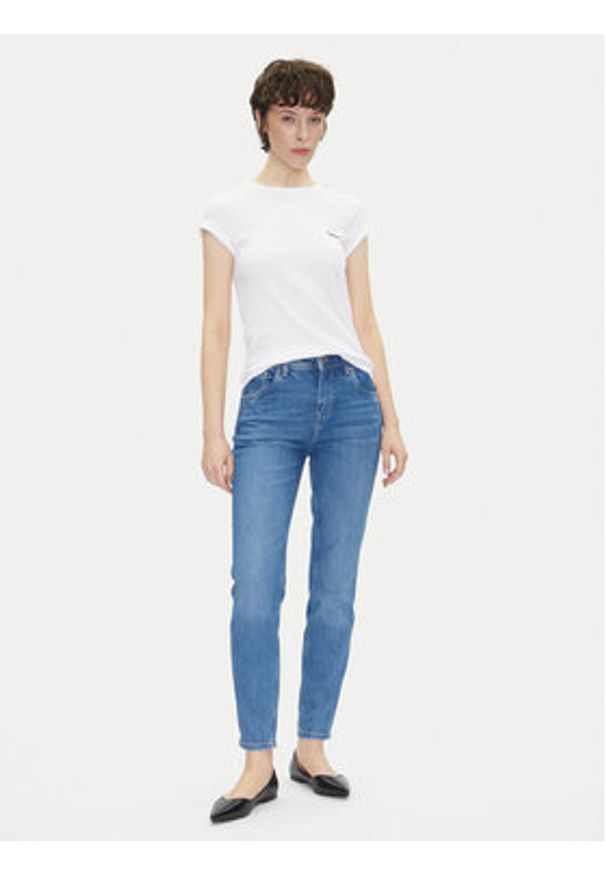 Pepe Jeans T-Shirt PL506037 Biały Regular Fit. Kolor: biały. Materiał: bawełna