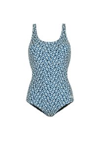 Regatta - Damski Jednoczęściowy Kostium Kąpielowy Orla Kiely Jasmine Flower. Kolor: niebieski