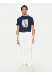 TOMMY HILFIGER - Tommy Hilfiger Chinosy Bleecker MW0MW26619 Biały Slim Fit. Kolor: biały. Materiał: bawełna #3