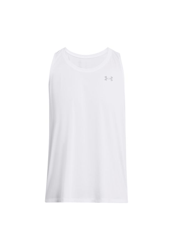 Tank top Under Armour Streaker. Kolor: biały. Sport: bieganie