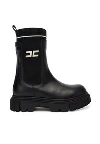 Botki Elisabetta Franchi. Kolor: czarny
