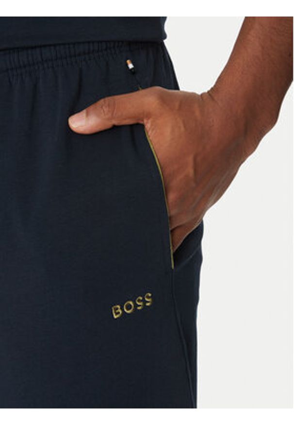 BOSS Szorty sportowe Mix&Match 50515314 Granatowy Regular Fit. Kolor: niebieski. Materiał: bawełna. Styl: sportowy