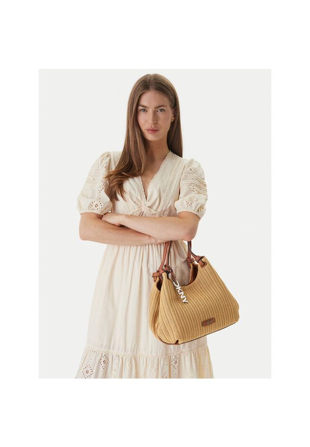 Torebka DKNY. Kolor: brązowy