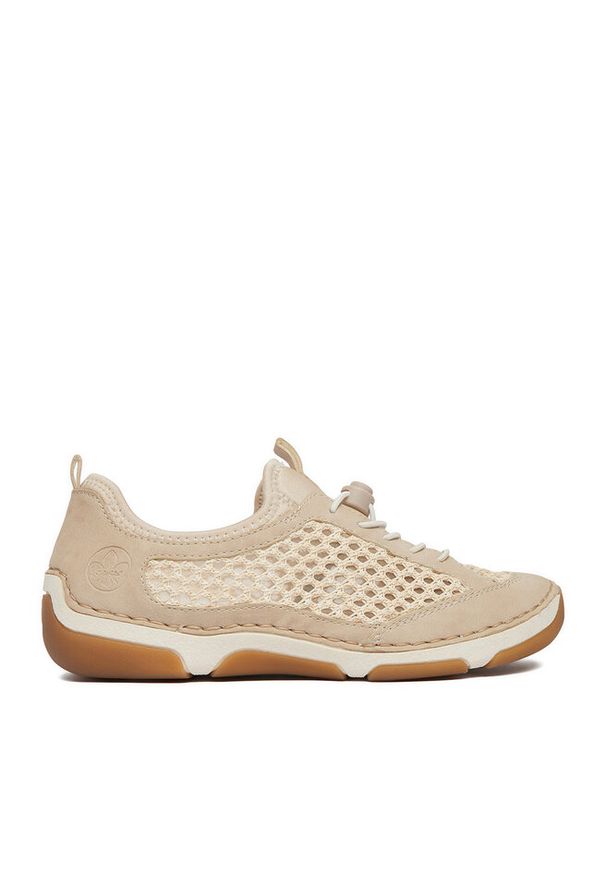 Półbuty Rieker. Kolor: beżowy