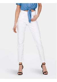 only - ONLY Jeansy Emily 15292435 Biały Straight Fit. Kolor: biały #7