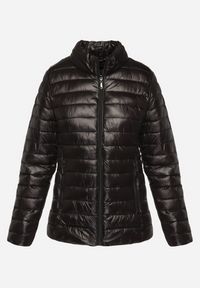 Born2be - Czarna Kurtka Pikowana na Sezon Przejściowy Verlisa. Okazja: na co dzień. Typ kołnierza: bez kaptura. Kolor: czarny. Styl: casual #2