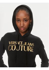 Versace Jeans Couture Bluza 76HAIT04 Czarny Slim Fit. Typ kołnierza: kołnierzyk włoski. Kolor: czarny. Materiał: bawełna