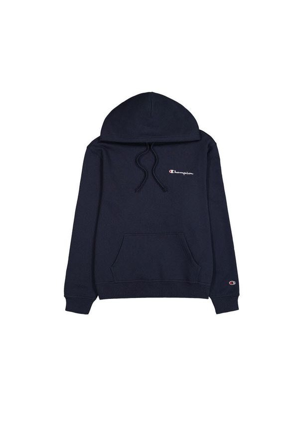 Bluza męska z kapturem do treningu Champion Hooded Sweatshirt granatowa. Typ kołnierza: kaptur. Kolor: niebieski. Sport: fitness